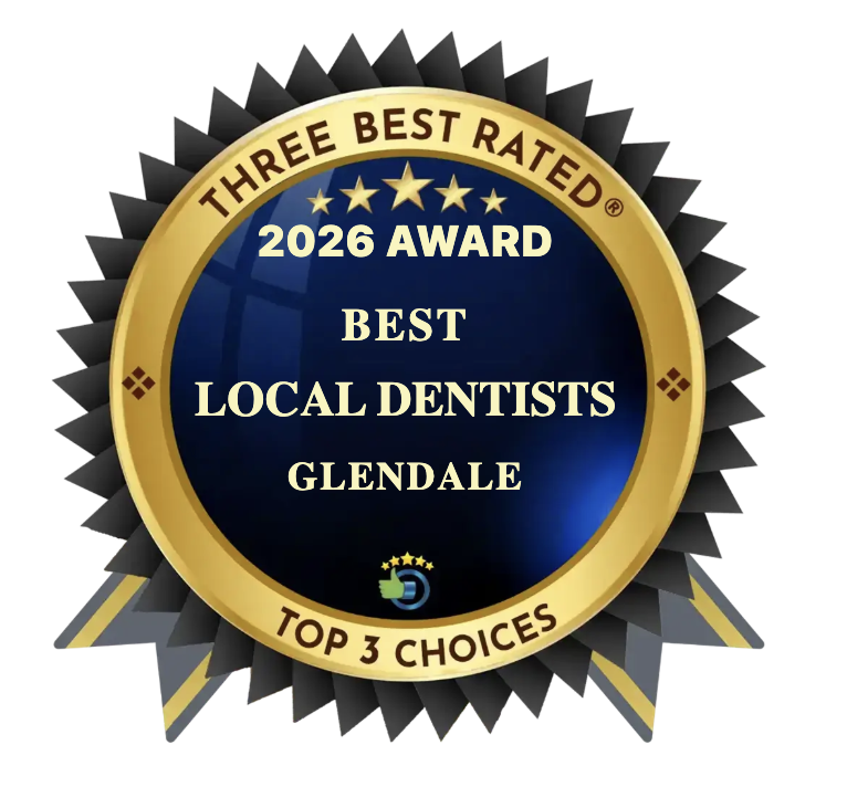 Three Best rated best local glendale dentist award 2026