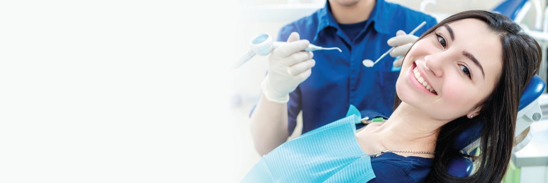 Girl receiving teeth cleaning in Glendale, CA